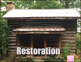 Historic Log Cabin Restoration  Candler County, Georgia