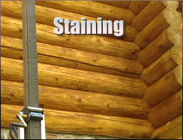  Candler County, Georgia Log Home Staining